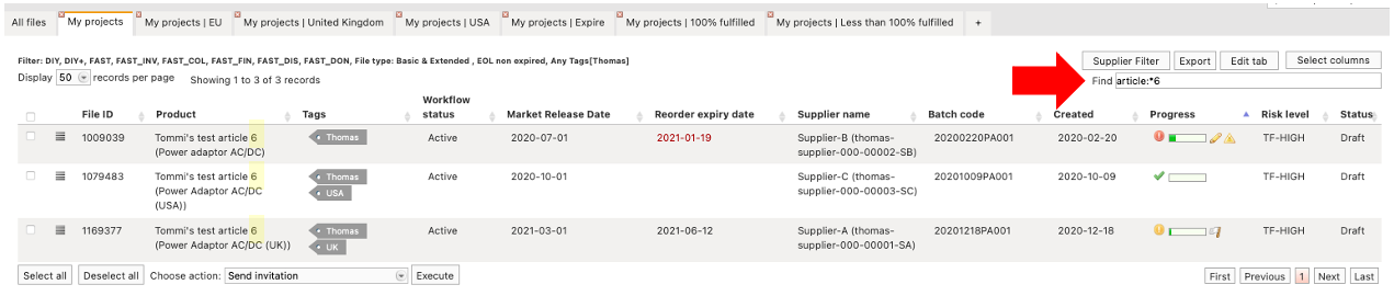 technical files overview